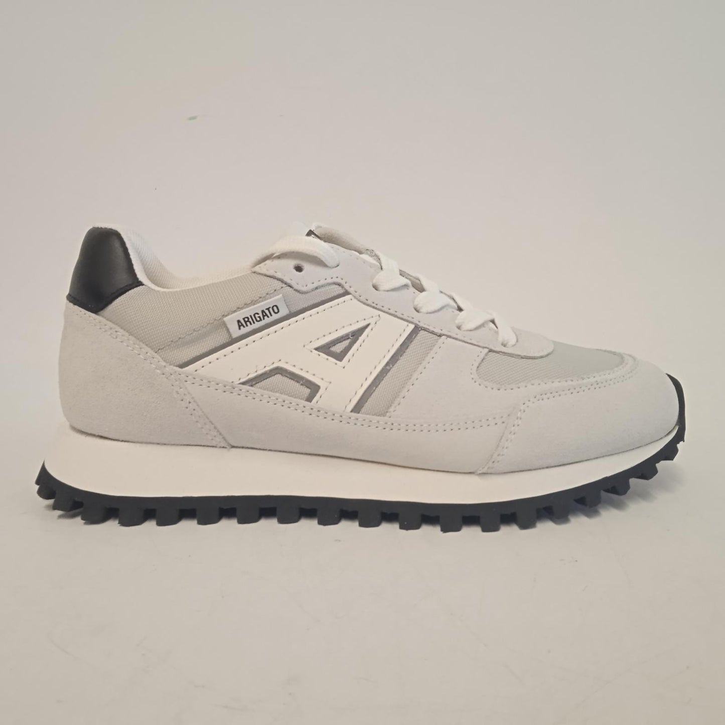 ALEX ARIGATO Ladies Light Grey Suede & Leather Aeon Sneakers EU37 UK4 NEW