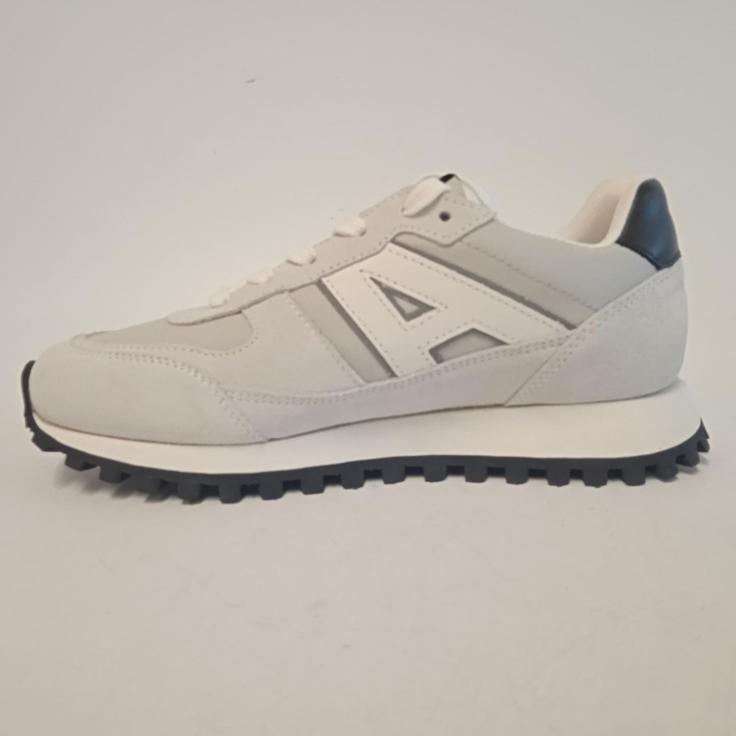 ALEX ARIGATO Ladies Light Grey Suede & Leather Aeon Sneakers EU37 UK4 NEW