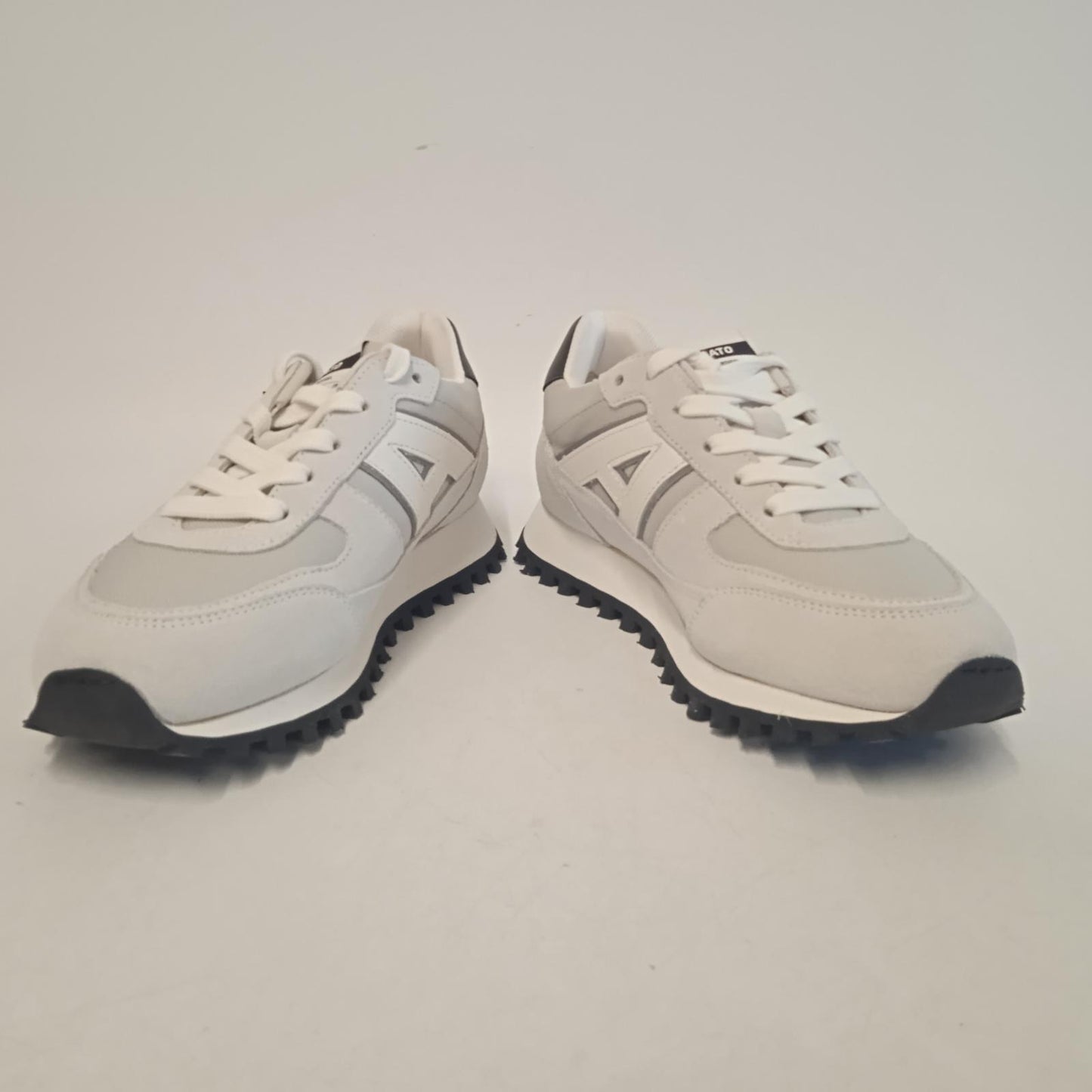 ALEX ARIGATO Ladies Light Grey Suede & Leather Aeon Sneakers EU37 UK4 NEW