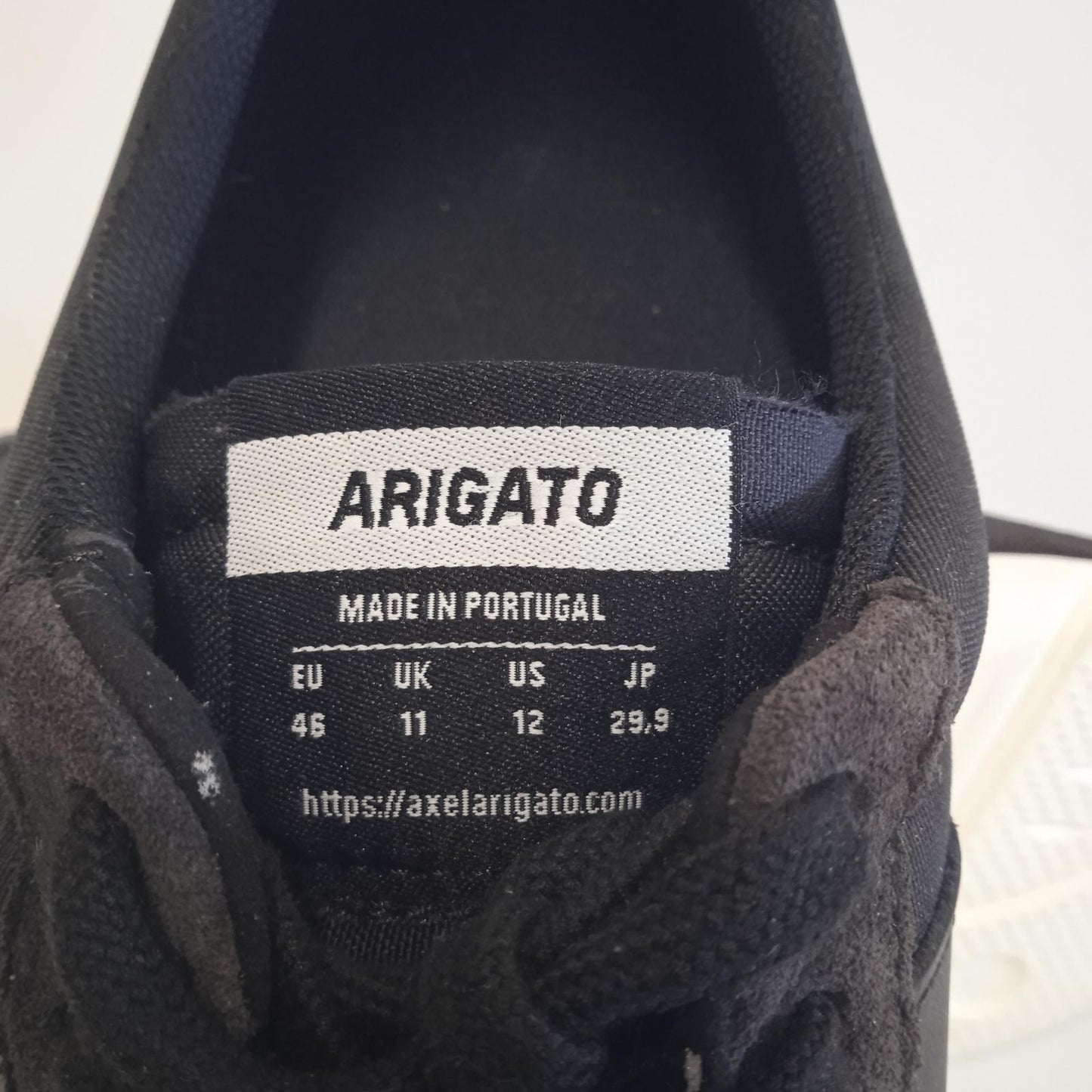 ALEX ARIGATO Men's Black Suede Textile Genesis Vintage Runner Sneakers UK11 NEW