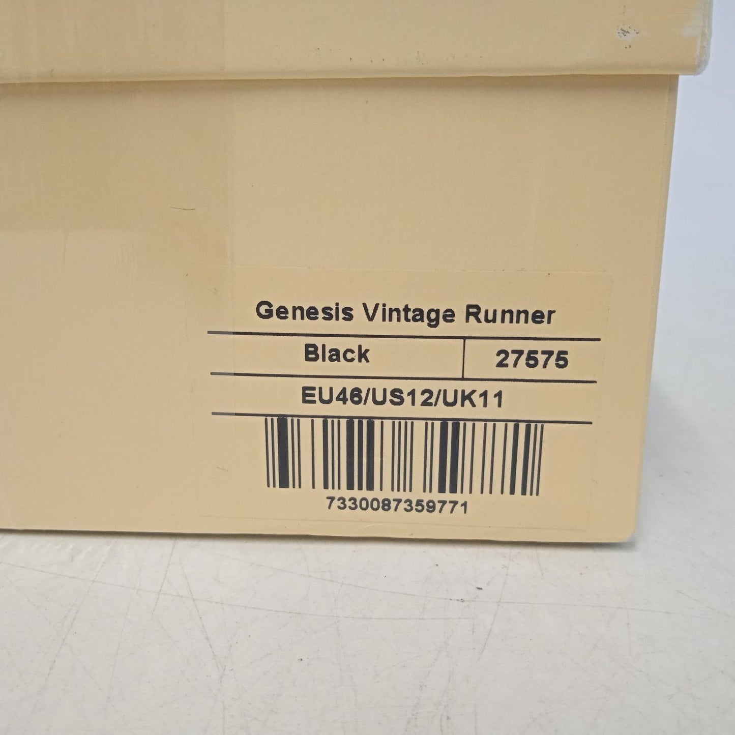 ALEX ARIGATO Men's Black Suede Textile Genesis Vintage Runner Sneakers UK11 NEW