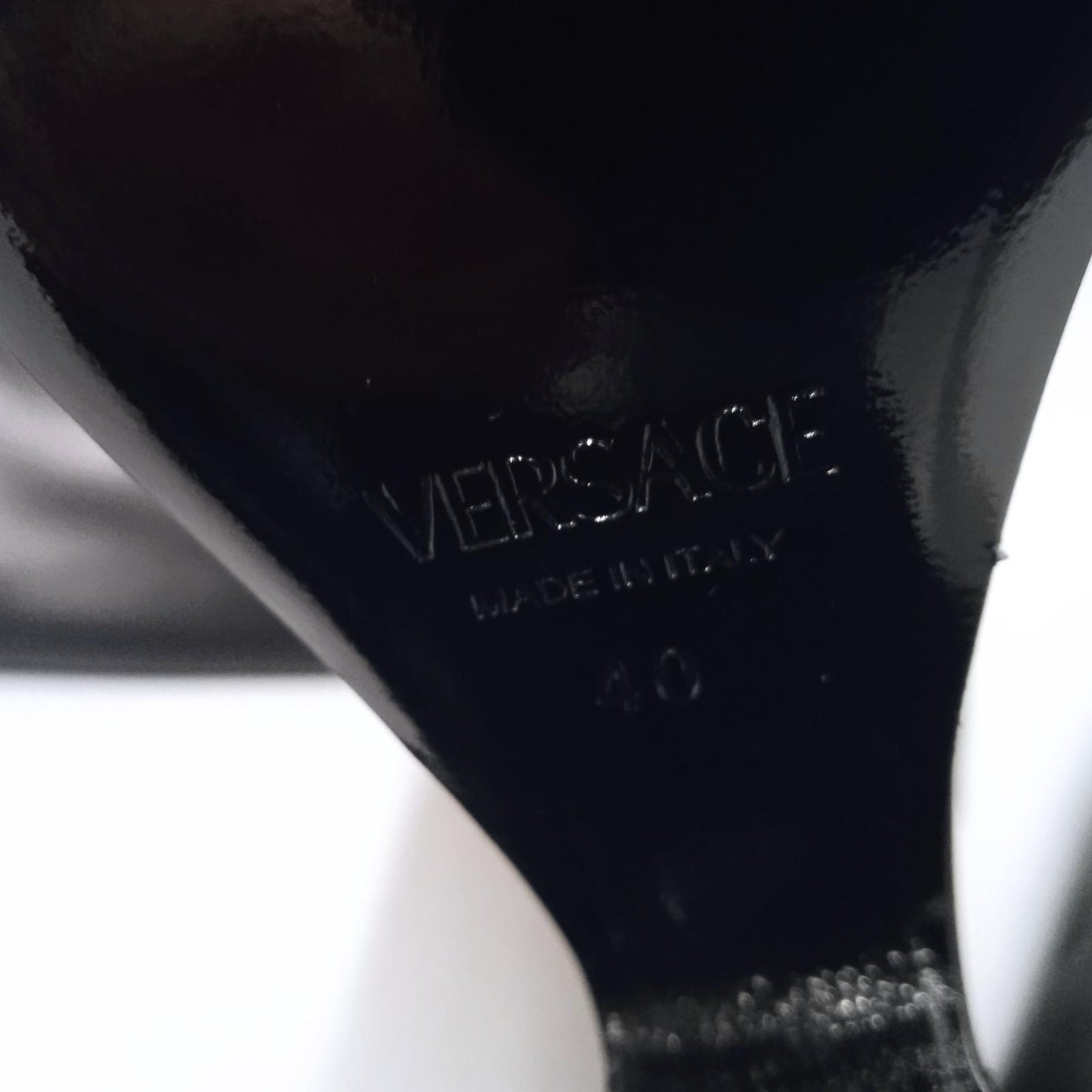 VERSACE Ladies Black Leather Knee High Tempest Platform Boots EU40 UK7 NEW