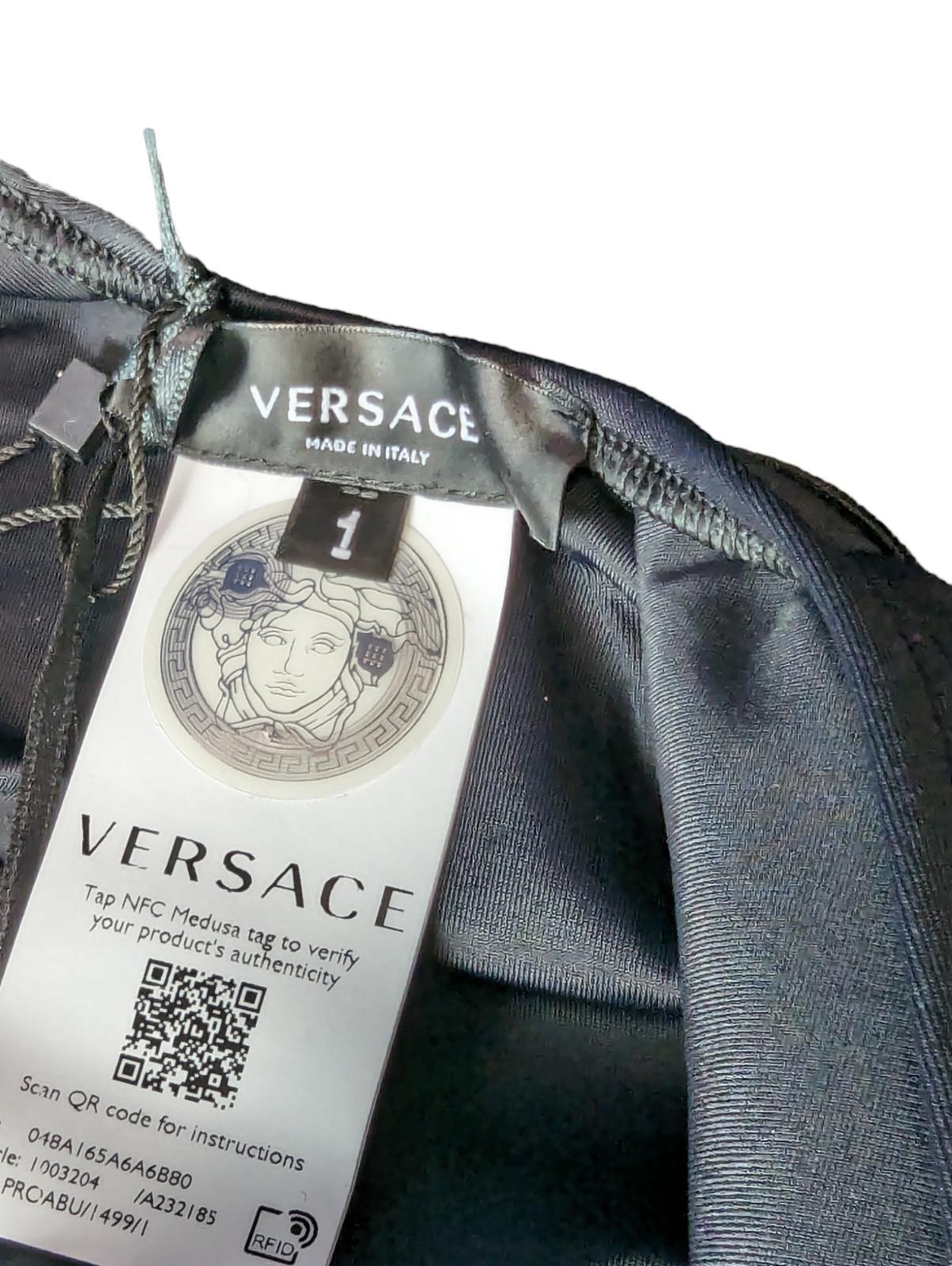 VERSACE Bikini Black Swimming Costumes Waist Baroque Print Medusa XS NEW RRP 305