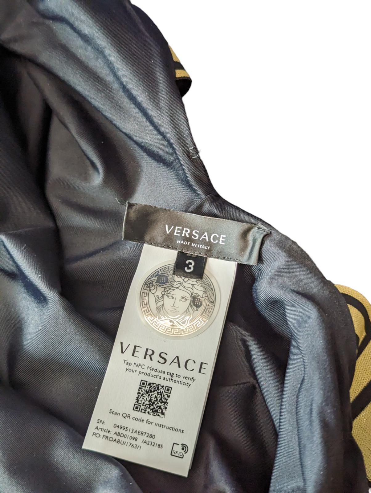 VERSACE Bikini Black Swimming Costumes Wide Strap One Piece M NEW RRP 235
