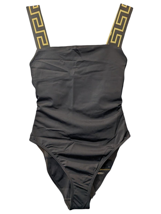 VERSACE Bikini Black Swimming Costumes Baroque Gold One Piece S NEW RRP 235