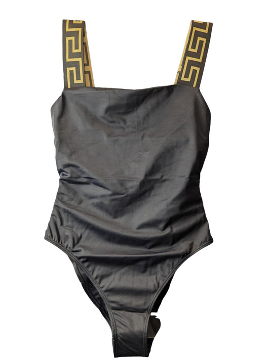 VERSACE Bikini Black Wide Strap Baroque Swimming Costumes M NEW RRP 235