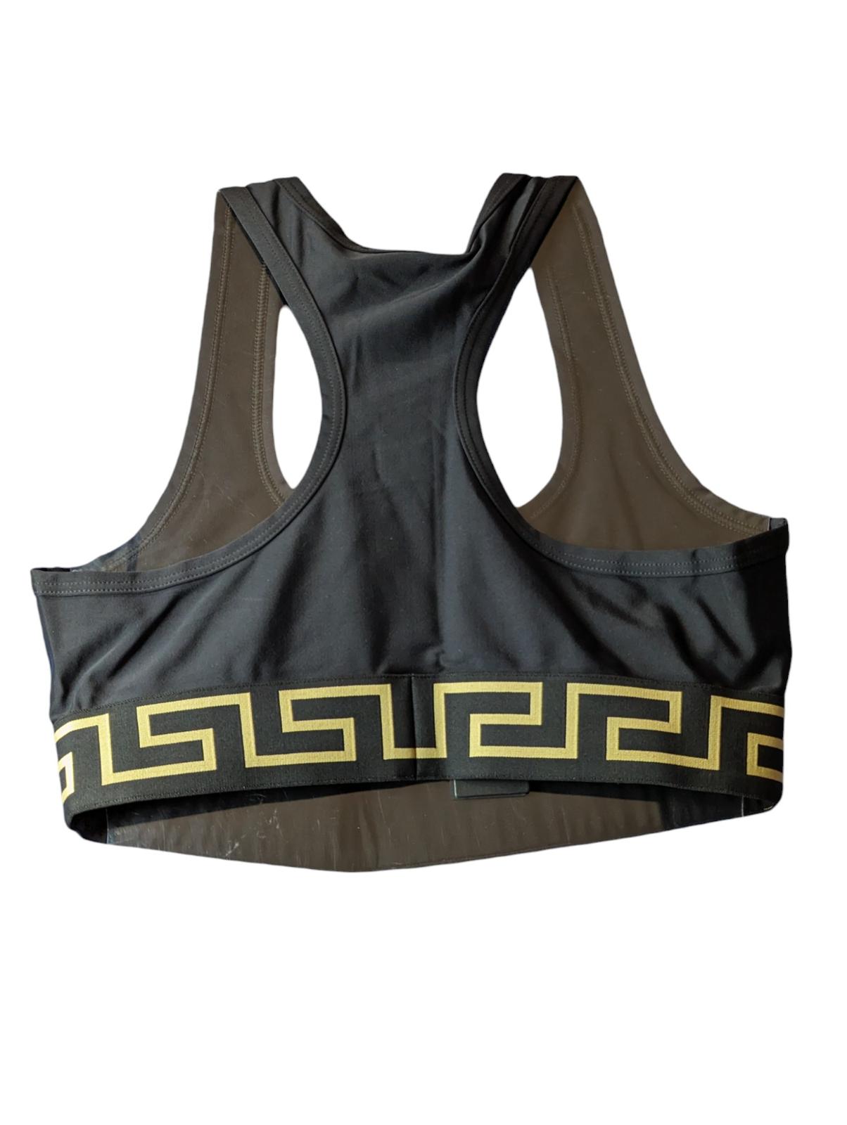 VERSACE Sports Bra Black Ladies Raceback Medusa Sports Bra M NEW RRP 235