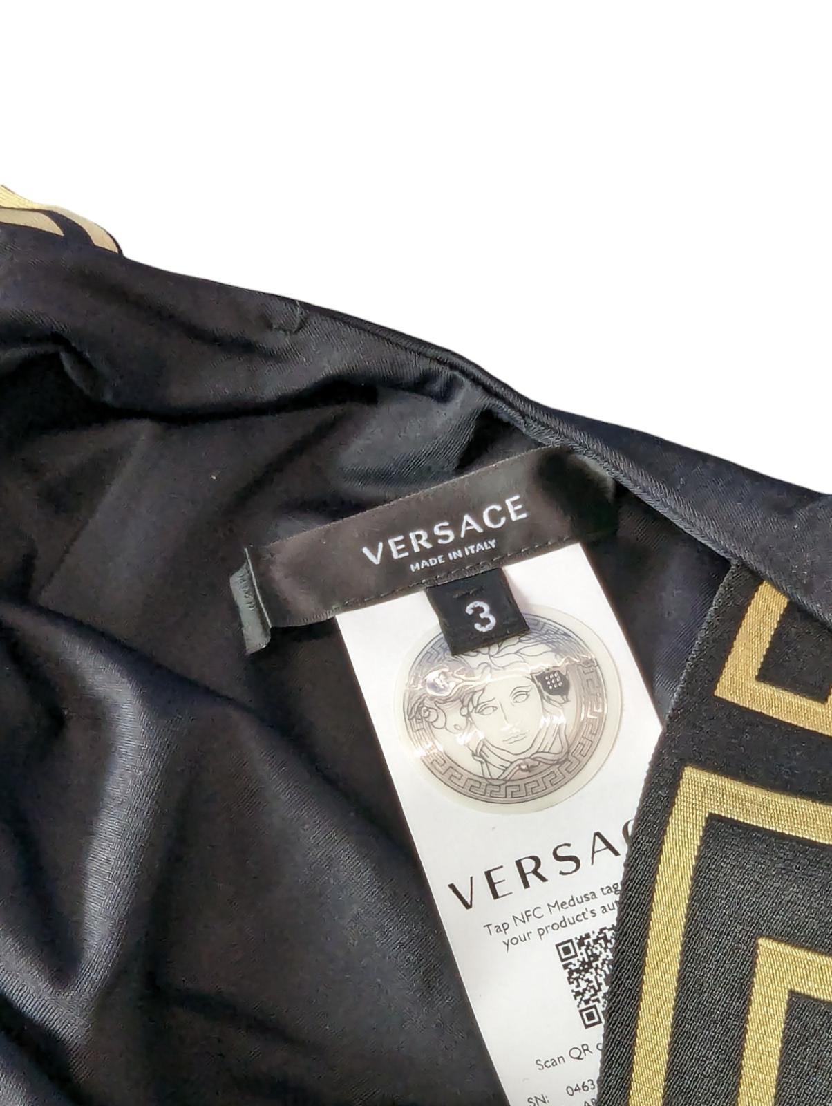 VERSACE Swimming Costume Black Swimsuit Classic Single Piece Vita M NEW RRP 235
