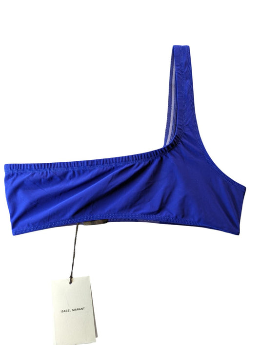 ISABEL MARANT Bikini Tops Blue Salome Asymmetric One Shoulder UK6 NEW RRP 80