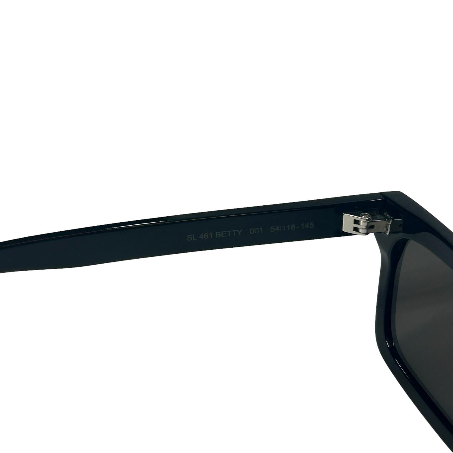 SAINT LAURENT WAYFERER SQUARE LENS ACETATE BLACK SUNGLASSES - BLACK NEW
