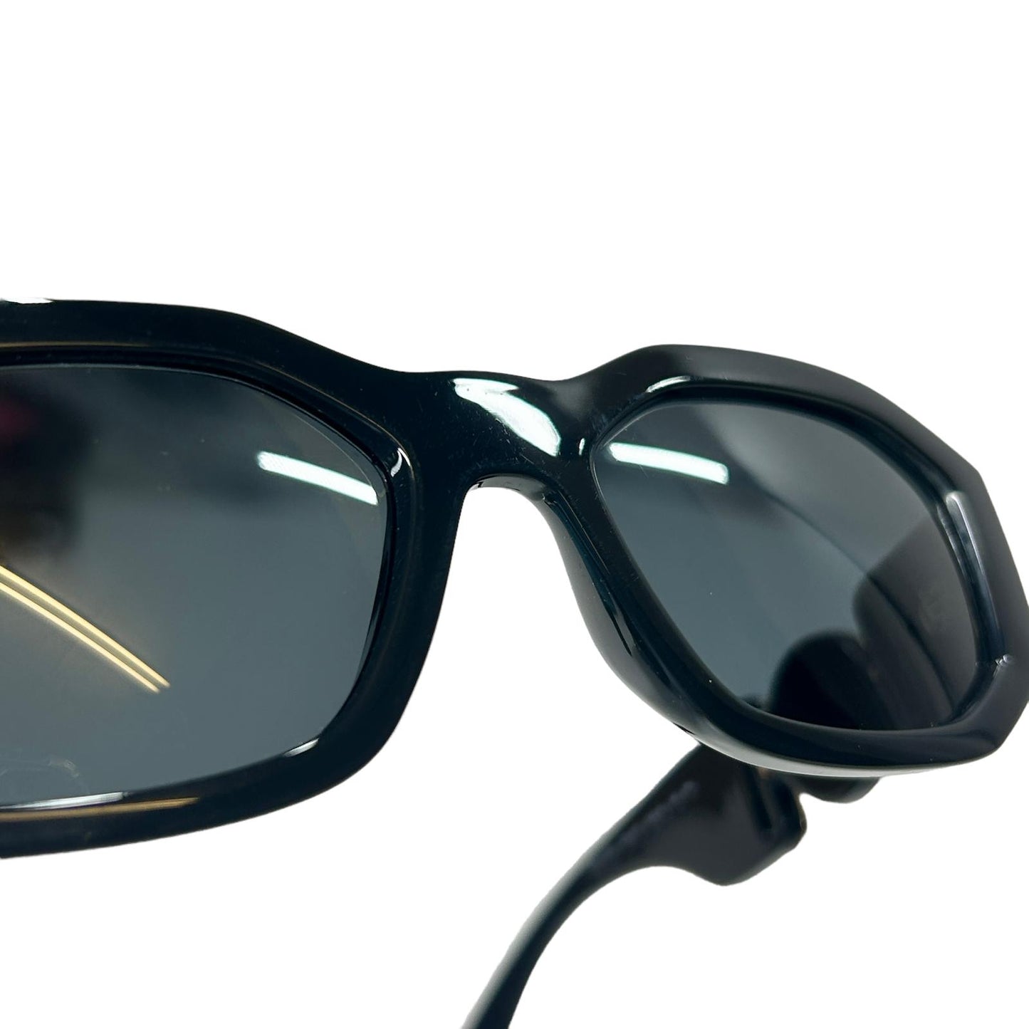 VERSACE 0VE4361 MEDUSA BIGGIE SIDE LOGO RECTANGLE ACETATE SUNGLASSES BLACK 1 NEW