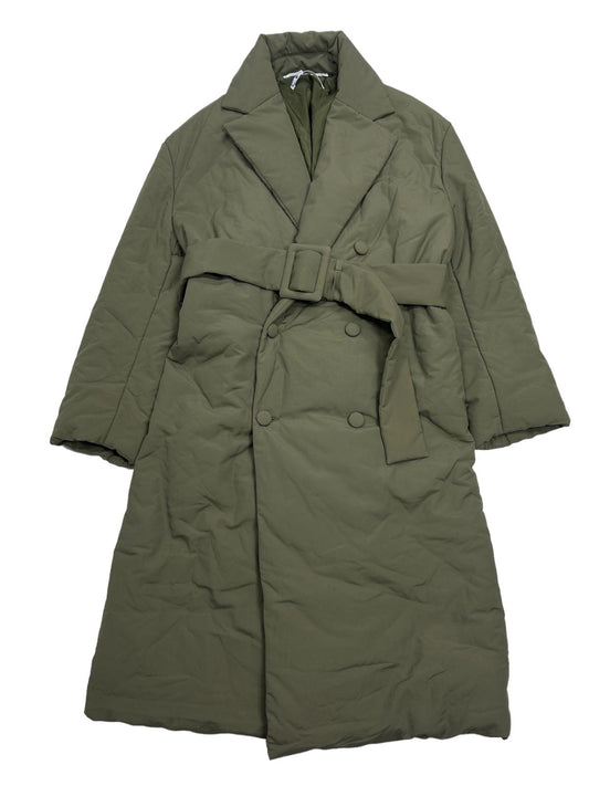 OFF-WHITE DOUBLE BREASTED PADDED TRENCH COAT - GREEN - XXS - DEFECTED NEW