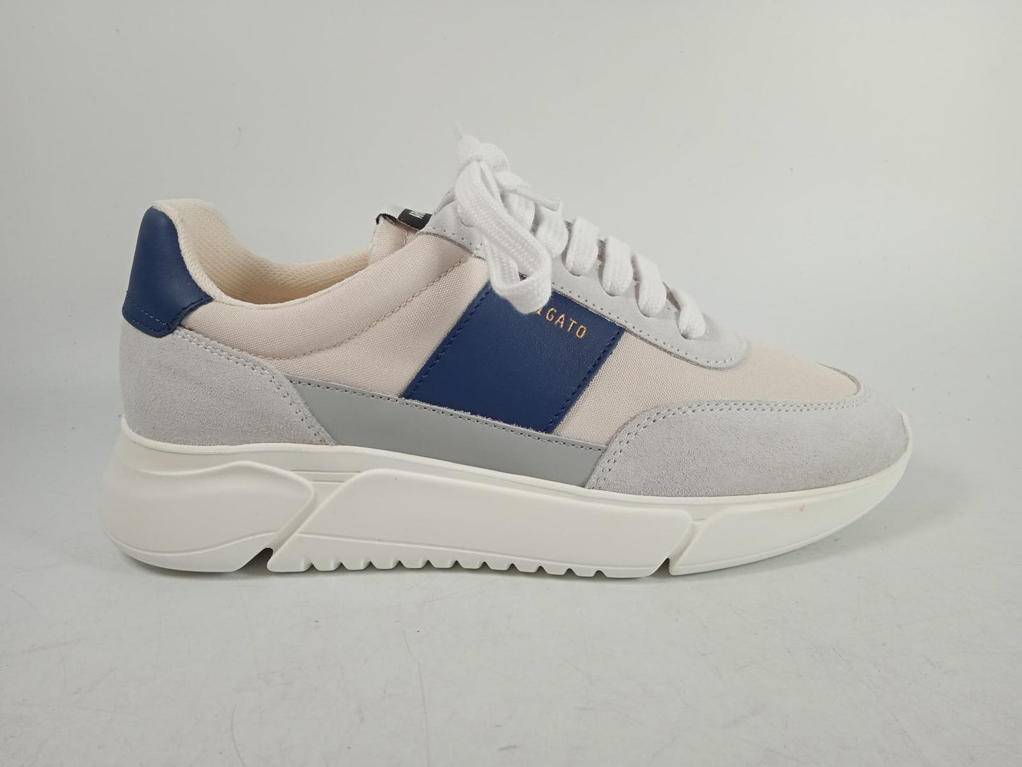 AXEL ARIGATO Ladies White & Blue Genesis Vintage Runner Trainers UK6 RRP175 NEW