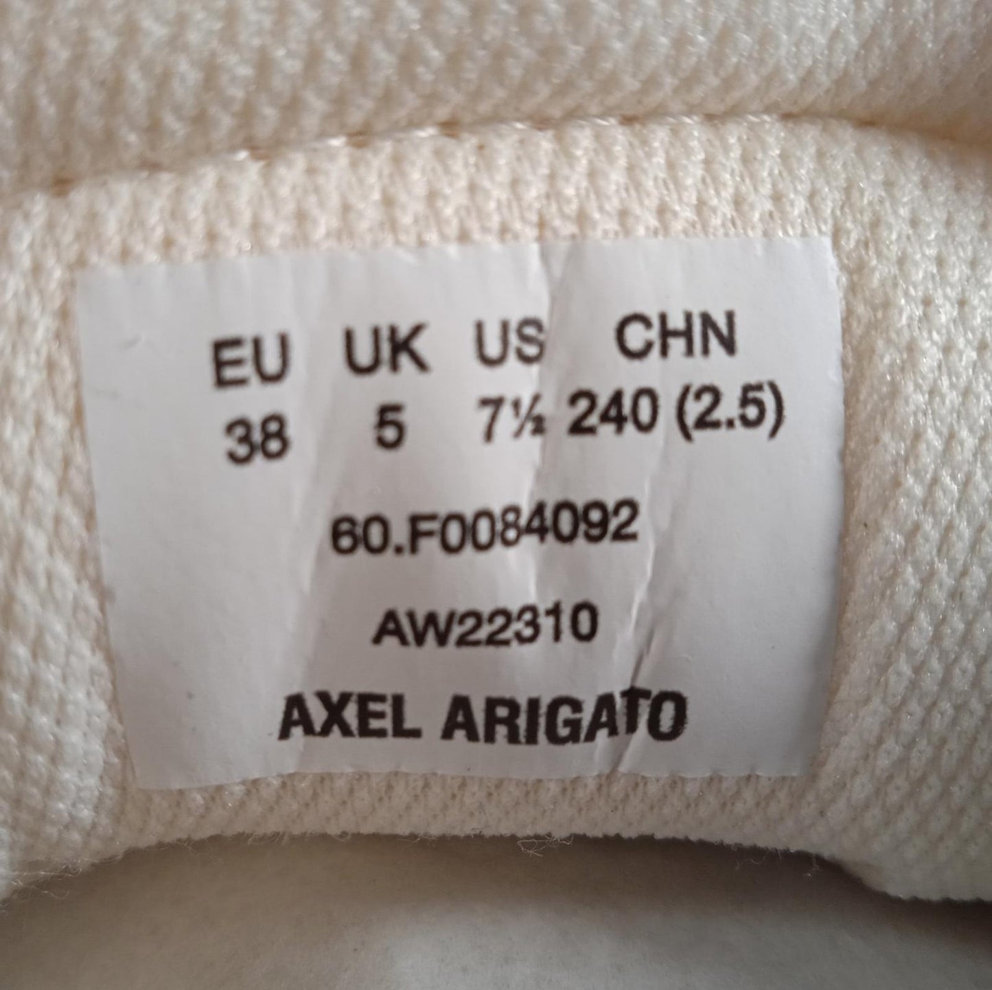 AXEL ARIGATO Ladies White & Blue Genesis Vintage Runner Trainers UK6 RRP175 NEW