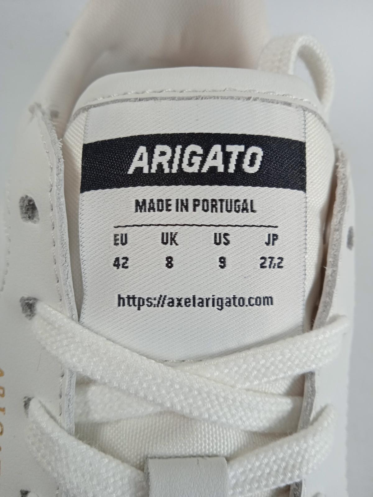 AXEL ARIGATO Men's White Leather Ace Lo Lace-Up Trainers Size UK8 RRP175 NEW