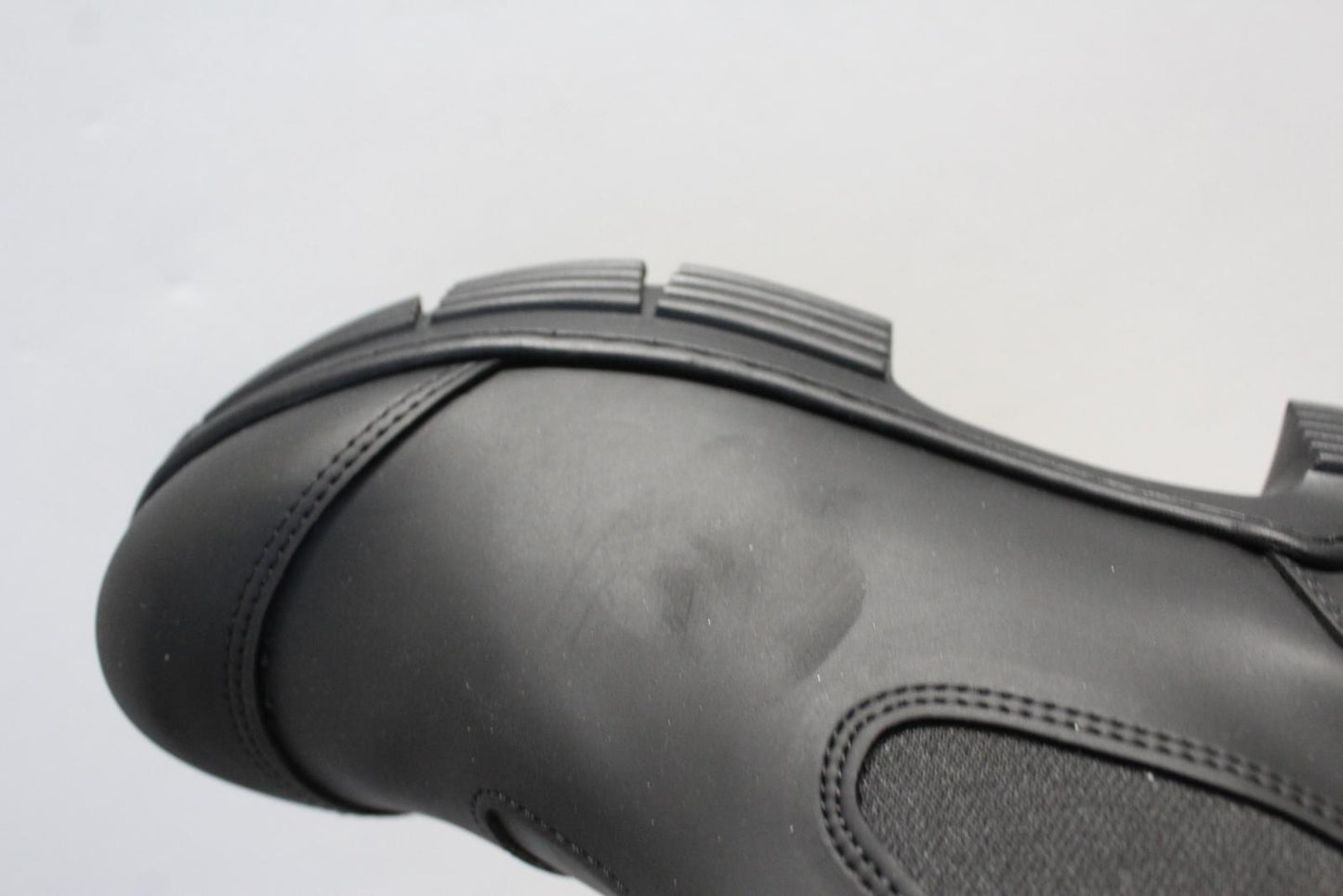 GANNI Ladies S1526 Black Recycled Rubber City Chelsea Boots EU39 UK6 NEW RRP195