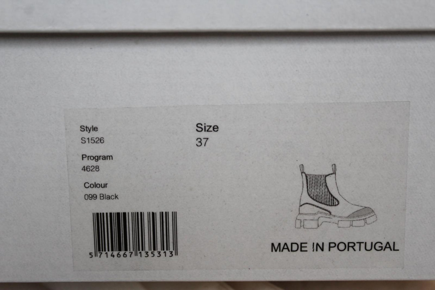 GANNI Chelsea Boots S1526 Black Recycled Rubber City Womens EU37 UK4 NEW RRP195