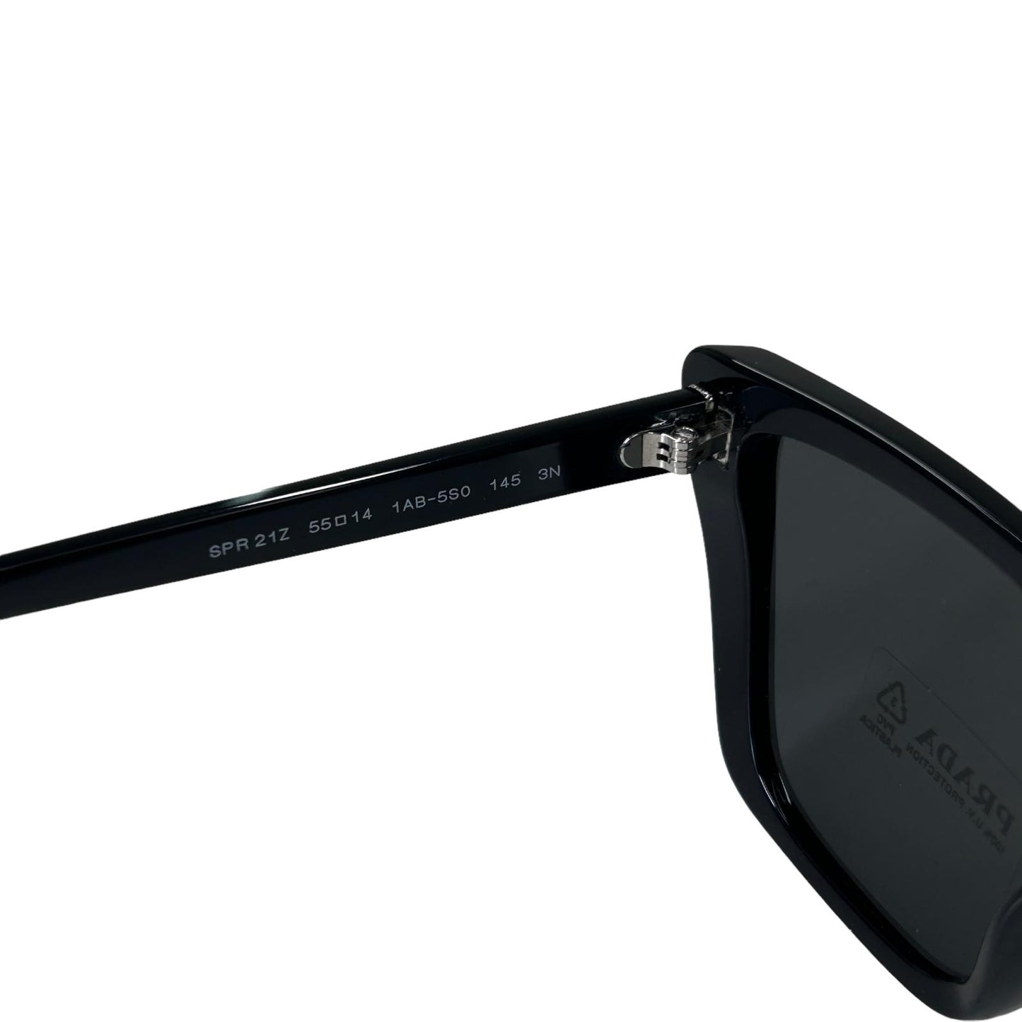 PRADA EYEWEAR SQUARE CATEYE SUNGLASSES - BLACK - NEW