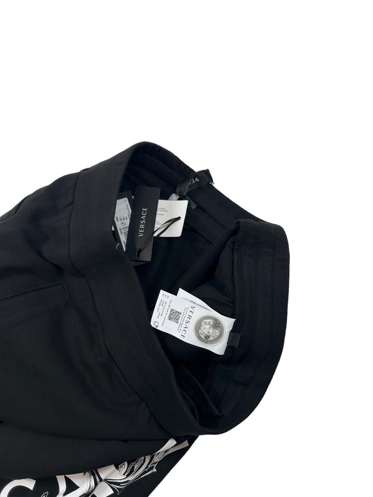 VERSACE Black Track Pants Tessuto Large NEW RRP 700