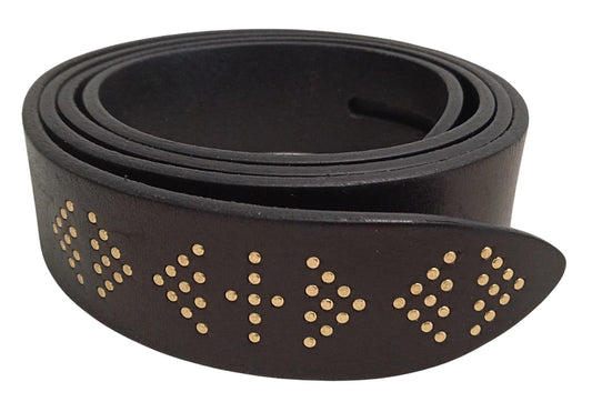 ISABEL MARANT Ladies Lecce Black Leather Gold Mini Studs Wrap Belt S NEW RRP220