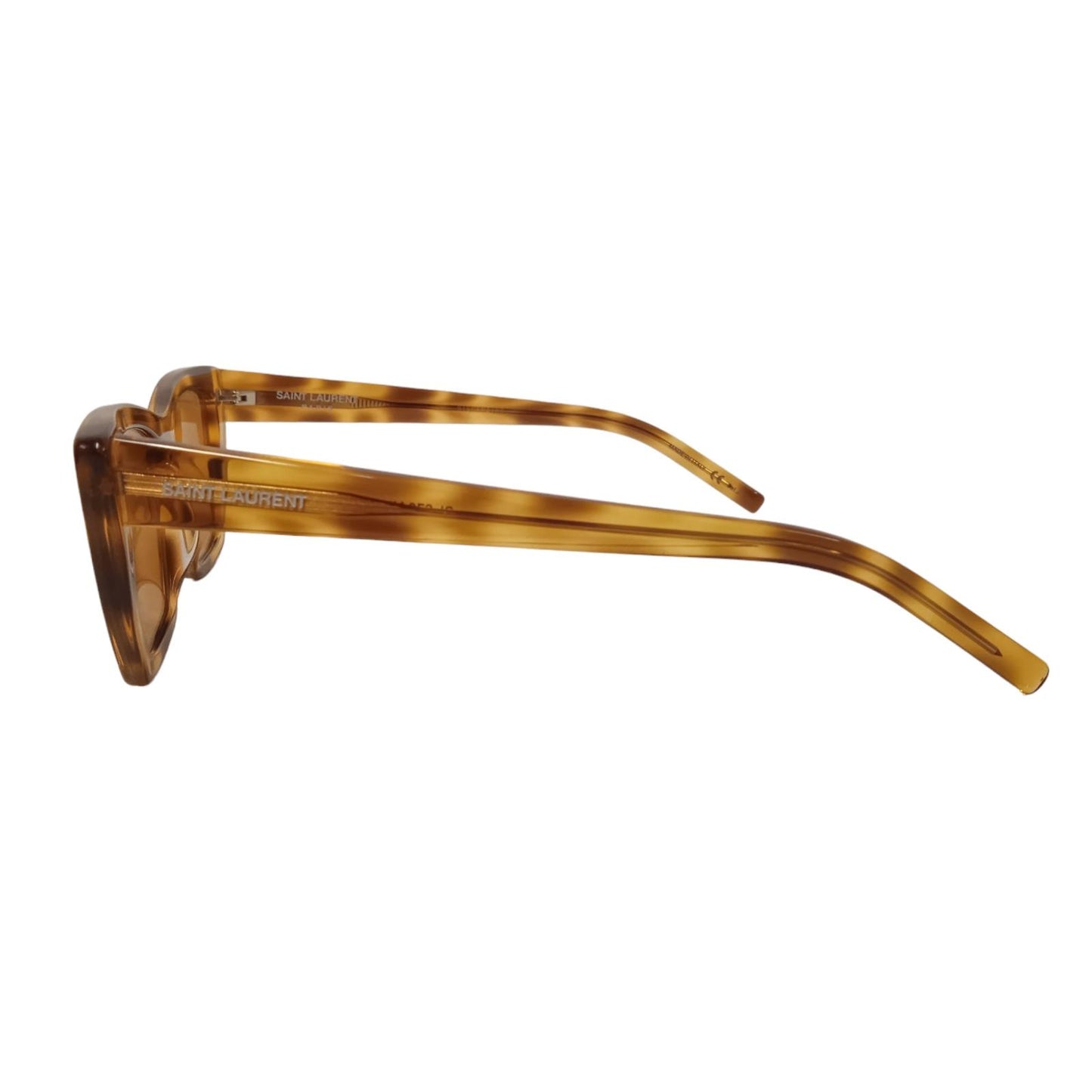 SAINT LAURENT Ladies Brown Tortoiseshell Mica Sunglasses 53-16-145 RRP345 NEW