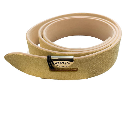 ISABEL MARANT Lecce Suede Yellow Waist Belt Size S NEW RRP 195