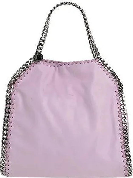 STELLA MCCARTNEY Ladies Pink Faux Suede Silver Chain Tote Bag OS RRP830 NEW