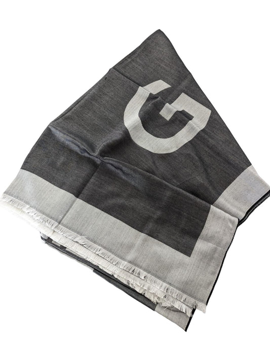 GIVENCHY Grey Classic Scarves 4G Jacquard Luxury Logo Scarf Size OS NEW RRP 315