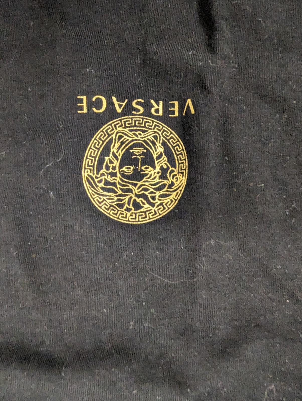 VERSACE Black T-Shirts 2 Pack Small Chest Logo Short Sleeve Tee XL NEW RRP 105