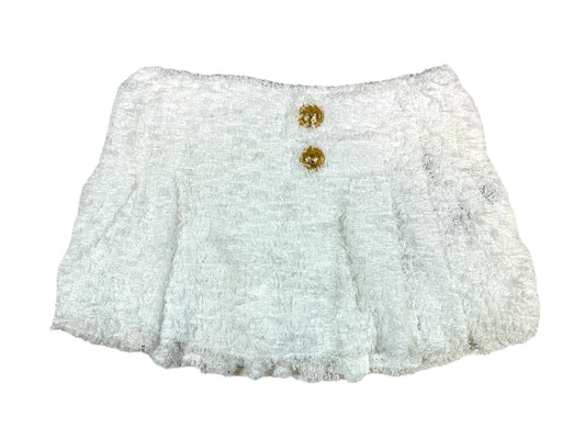 BALMAIN Viscose White Mini Skirts Size 34 NEW RRP 1095