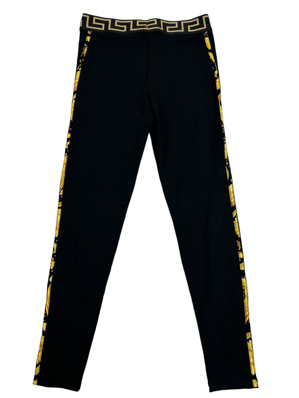 VERSACE Black Performance Leggings Medusa Size 4 NEW RRP 200