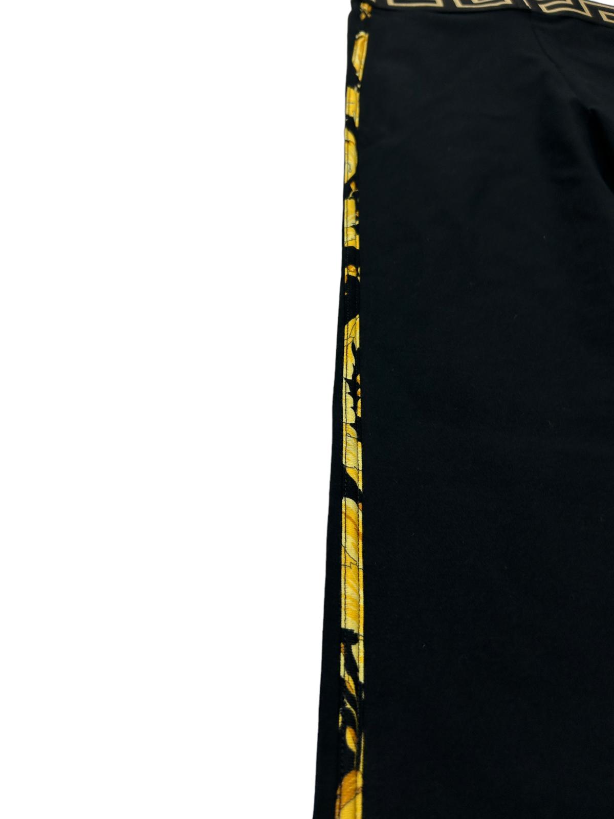 VERSACE Black Performance Legging Medusa Logo 1 Waistband Size 2 NEW RRP 200