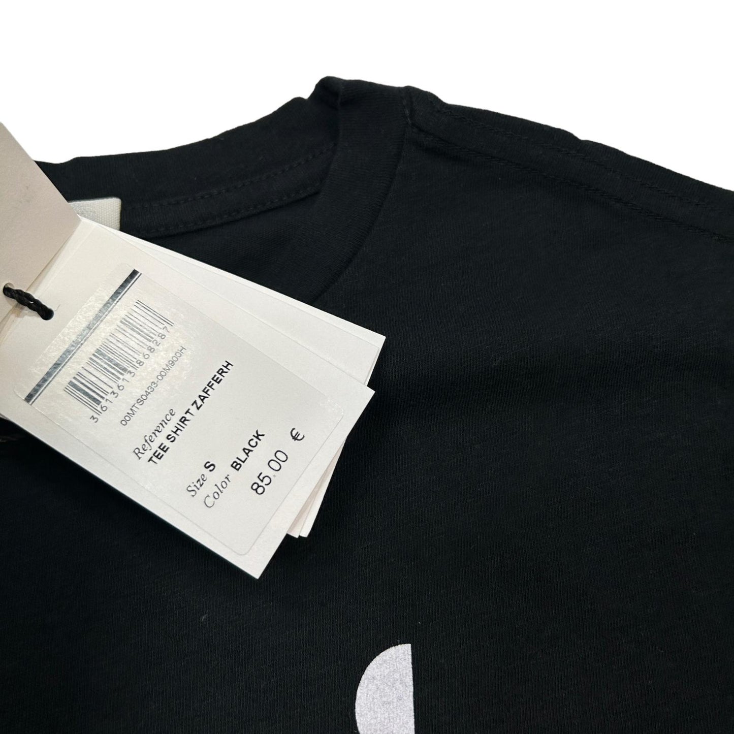ISABEL MARANT Mar Zafferh Small Chest Logo Black T-Shirt Small NEW RRP 85