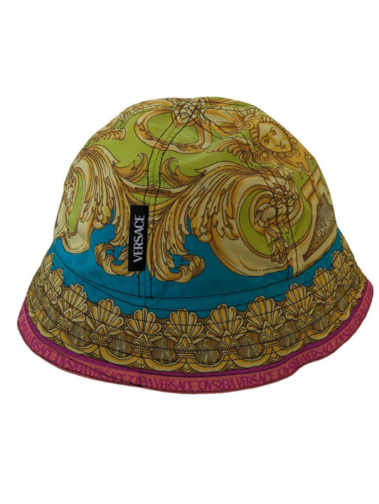 VERSACE Multicoloured Barocco Bucket Classic Cap Hat Size 59 NEW RRP 450