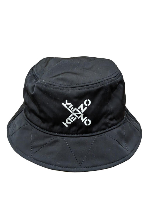KENZO Black Bucket Hats Reversible Sport Logo Bucket Hat Size S NEW RRP 115