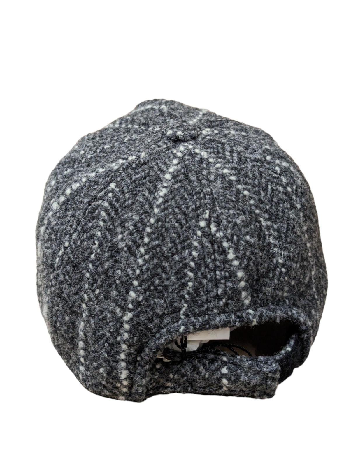 ISABEL MARANT Grey Caps Striped Houndtooth Baseball Hat Size OS NEW RRP 220