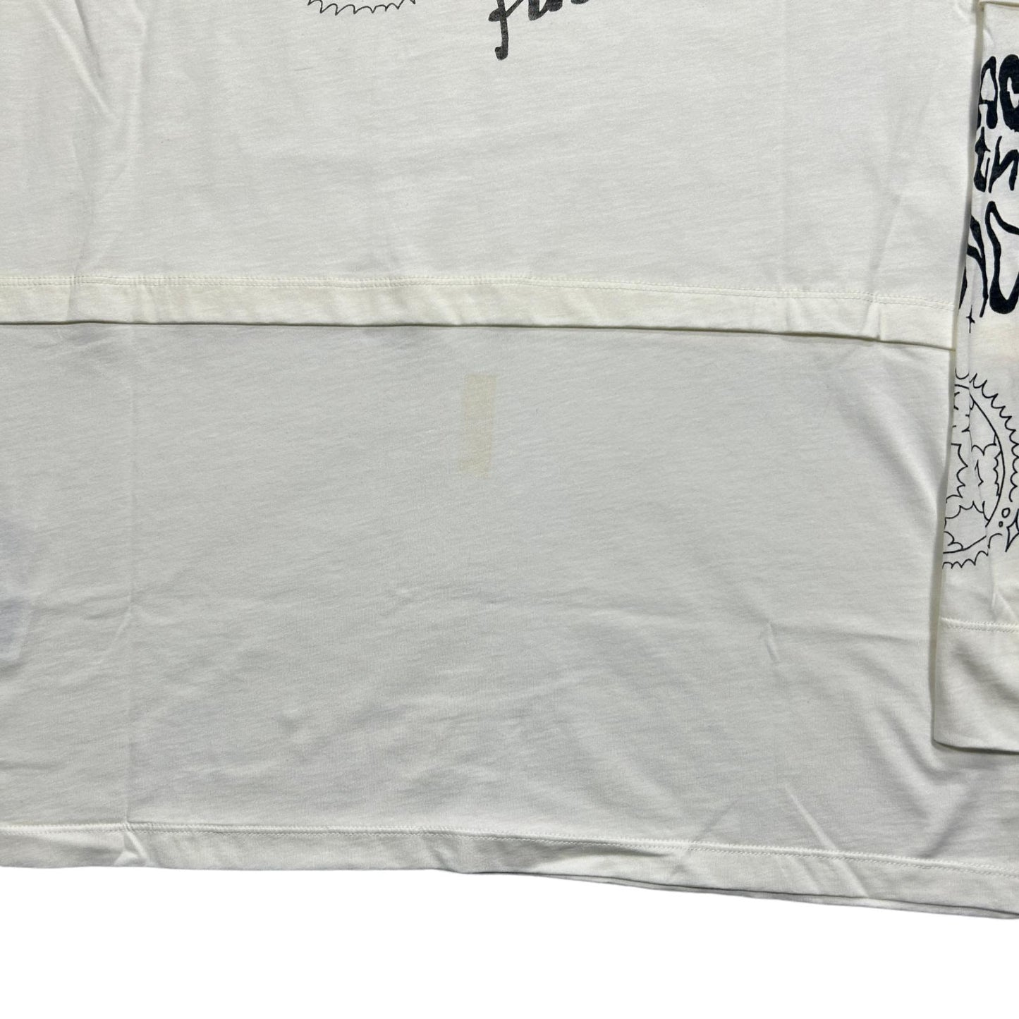 GANNI LS Cotton Logo Jersey White T-Shirt Large NEW RRP 115