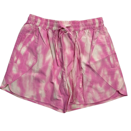 GANNI Dreamy Daze Shell Shorts Phiox Pink Tie Dye Shorts EU38 UK10 NEW RRP 165