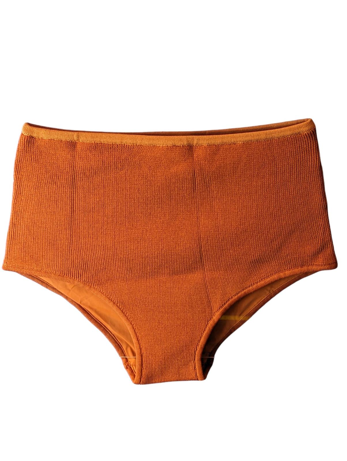 CLOE CASSANDRO Brown Bikini Bottoms Lola High Waist Knit Size S NEW RRP 160