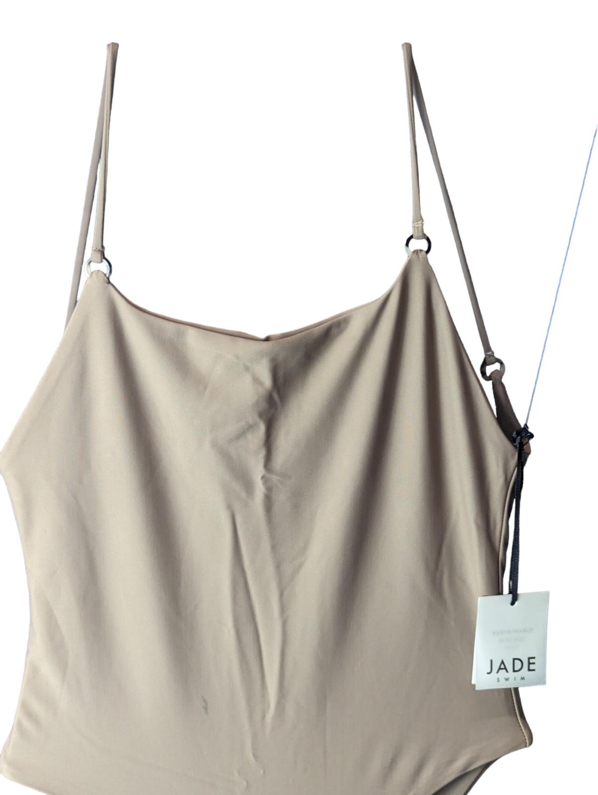 JADE SWIM Neutrals Swimsuits JADE SWIM HINGE SWMST W RNG DTL Size S NEW RRP 220