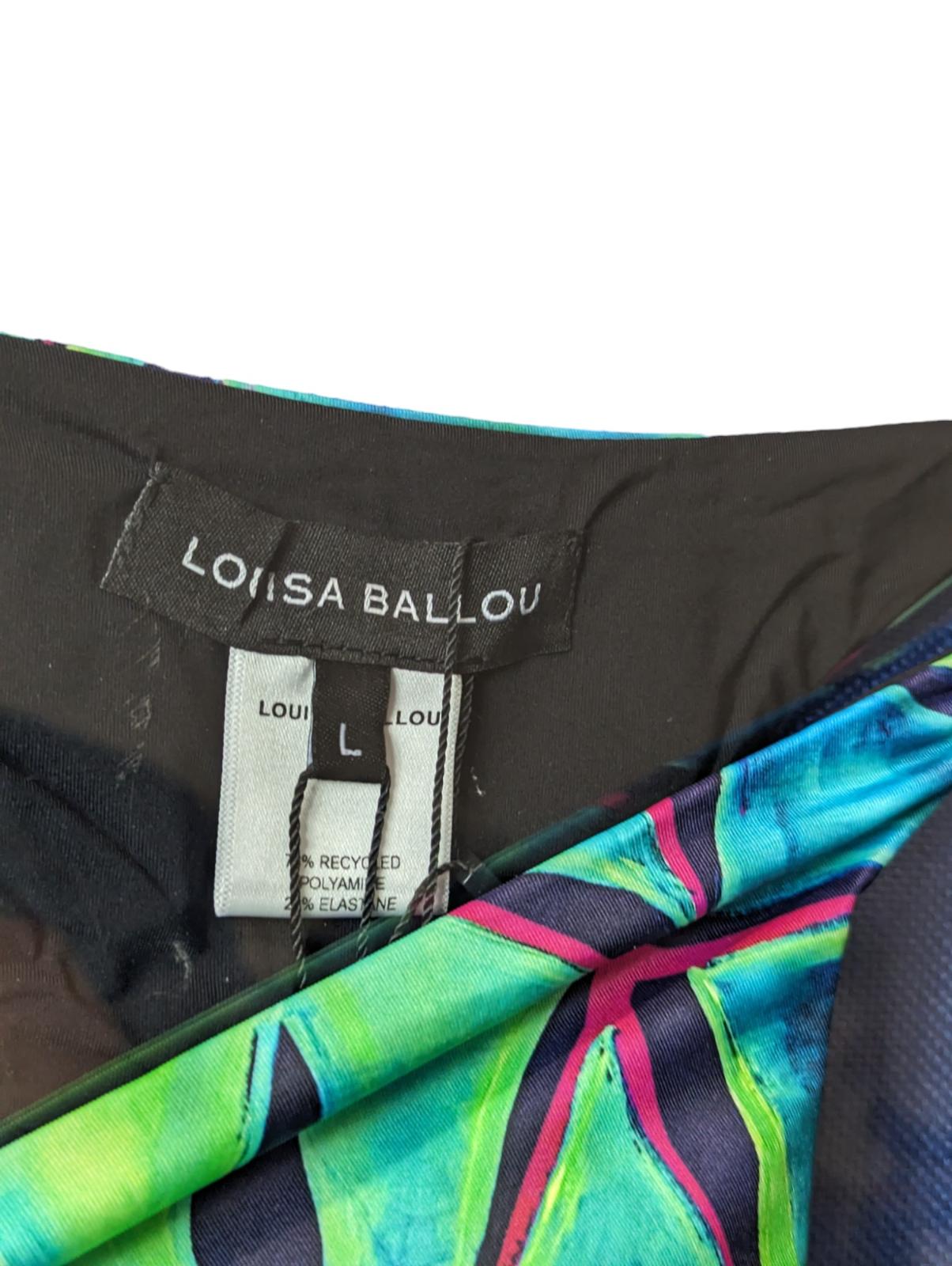 LOUISA BALLOU Multicoloured Green Blue Bikini Bottoms Starfish Size L NEW RRP 95