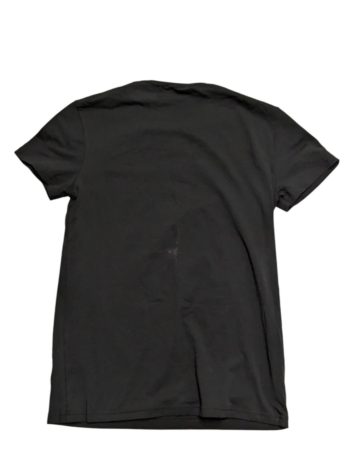 VERSACE Crew Tshirt Golden Mini Medusa Logo Men's Black Tee M NEW RRP 75