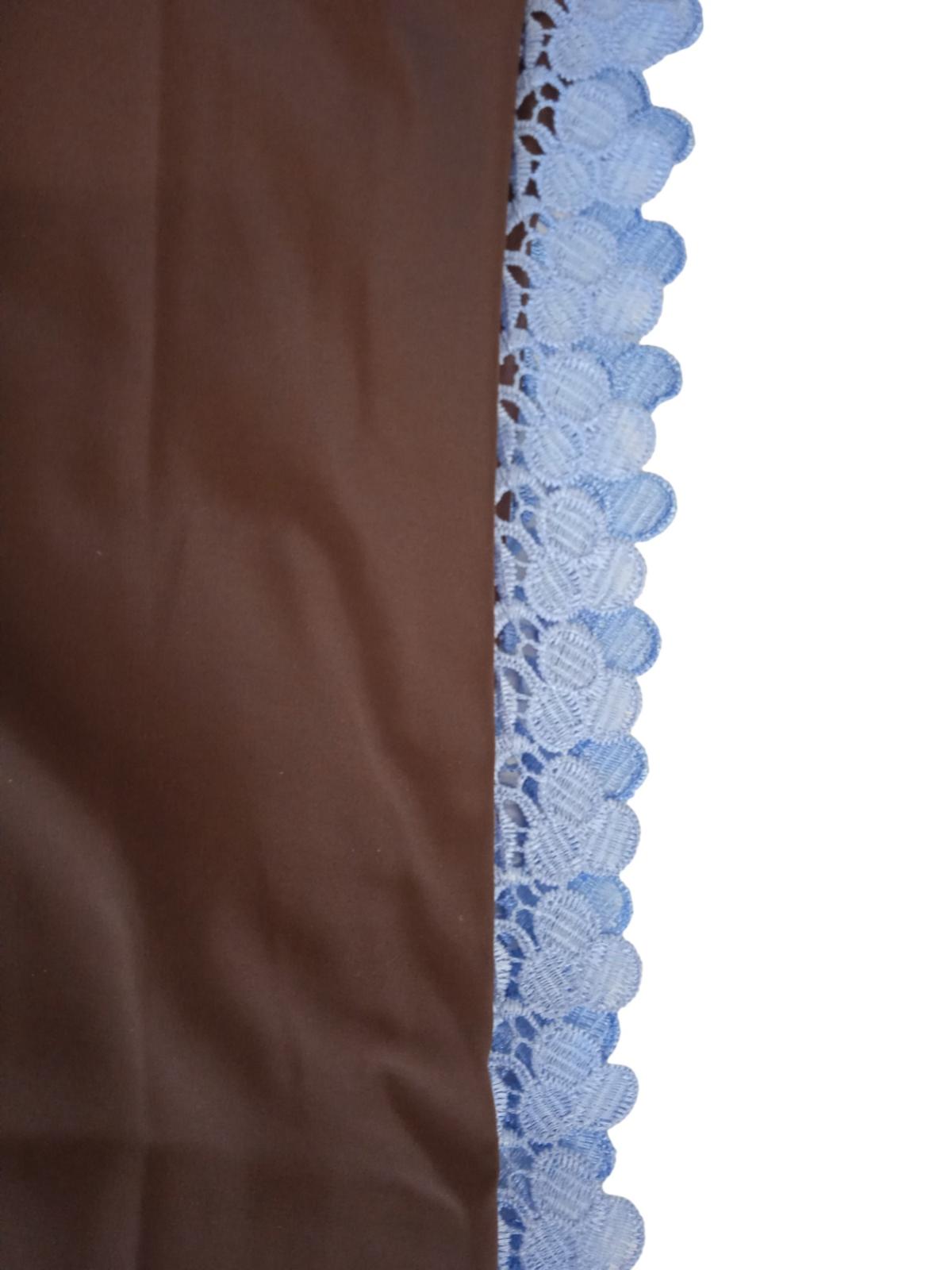 ORANGE CULTURE Men's Brown Crepe Low Love Crochet Trim Trousers Size M NEW
