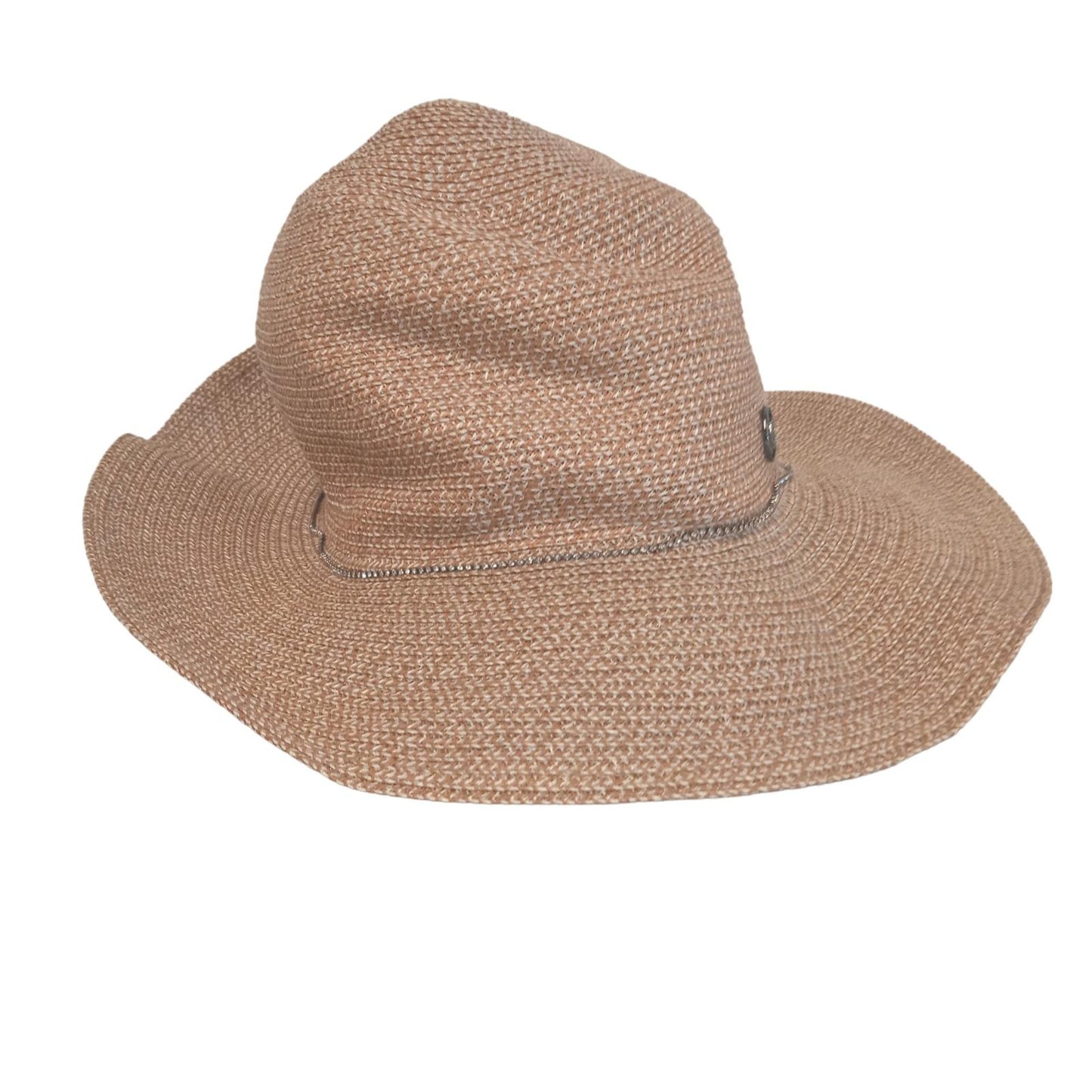 MASION MICHEL Ladies Camel Brown Straw Virgine Hat Size M NEW RRP395