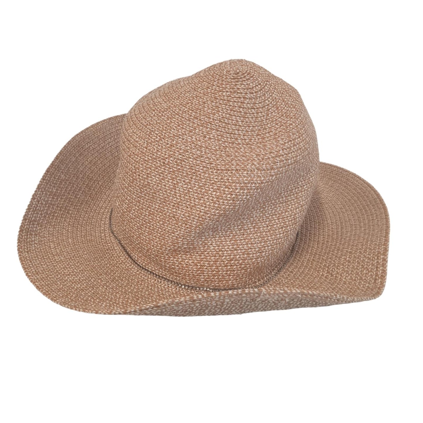 MASION MICHEL Ladies Camel Brown Straw Virgine Hat Size M NEW RRP395