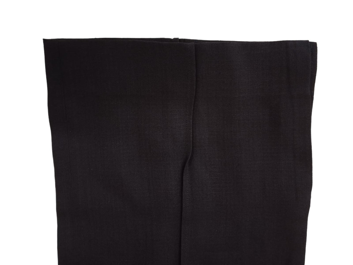 JIL SANDER Ladies Black Silk Blend Wide-Leg Side Split Trousers EU36 UK10 NEW