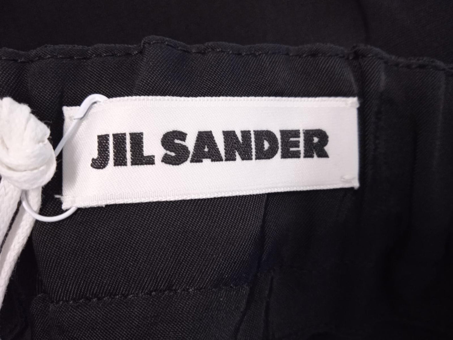 JIL SANDER Ladies Black Silk Blend Wide-Leg Side Split Trousers EU36 UK10 NEW