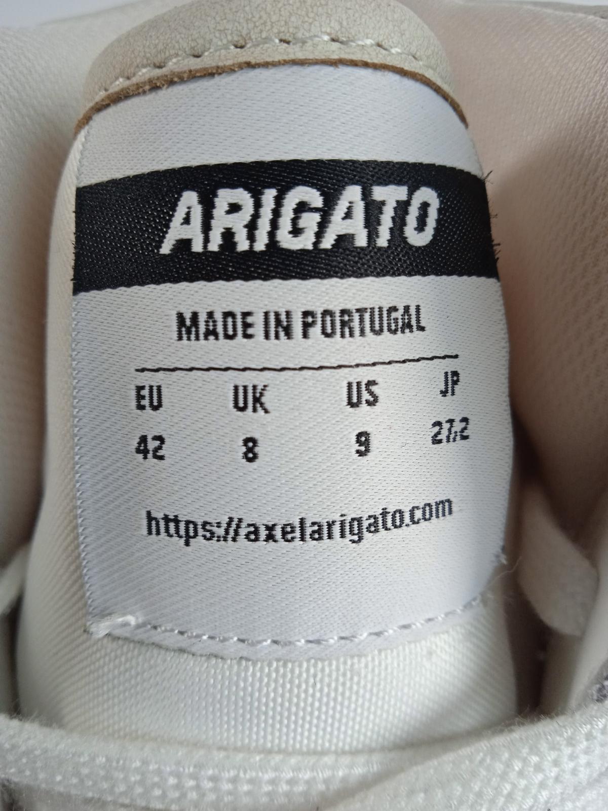 AXEL ARIGATO Men's Purple & White Leather Dice Hi Trainers Size UK8 RRP240 NEW