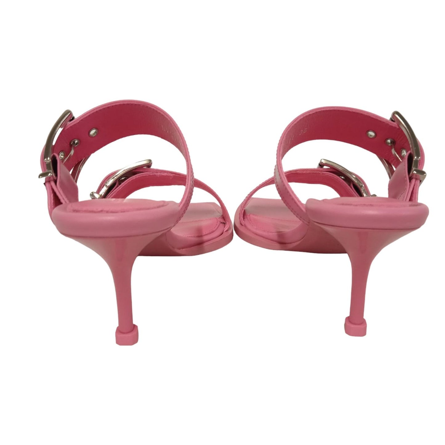 ALEXANDER MCQUEEN Ladies Pink Leather Strappy Mule Sandals EU36 UK3 RRP790 NEW