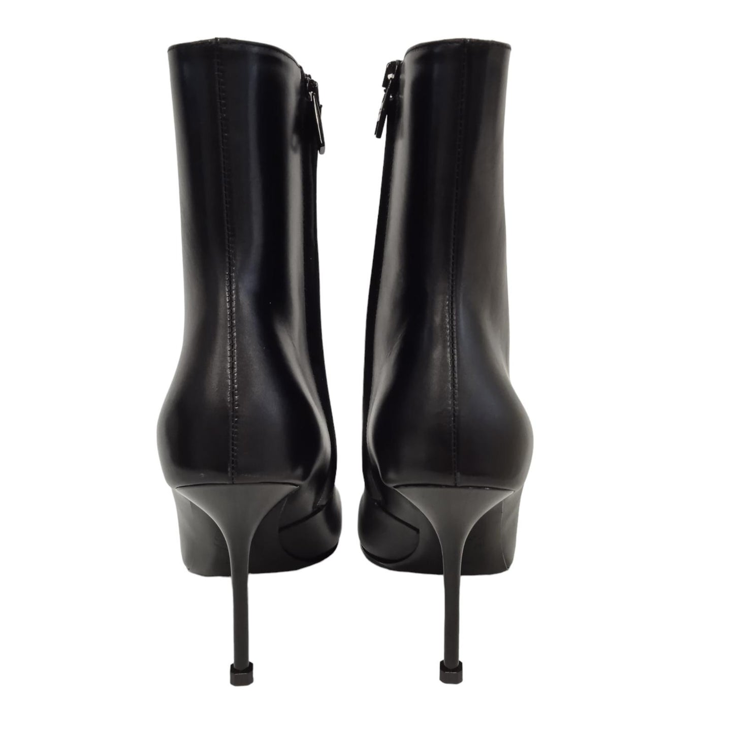 ALEXANDER MCQUEEN Ladies Black Leather Punk Ankle Boots EU38.5 UK5.5 RRP790 NEW